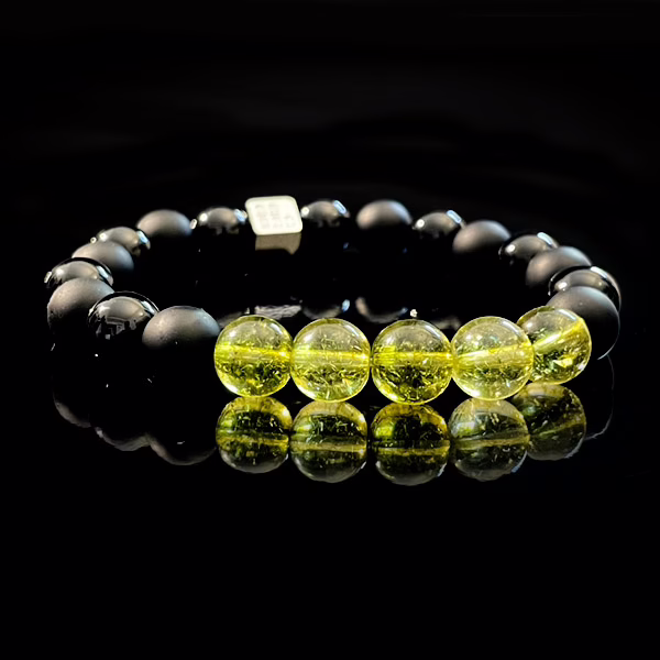 Peridot Bracelet Handcrafted in Rome 10mm – Pure Energy