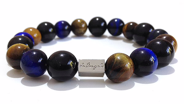 Obsidian + Tiger’s Eye 12mm Mix Bracelet