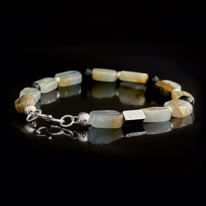 Lemurian Quartz Minimalist Bracelet – Handmade Luxury